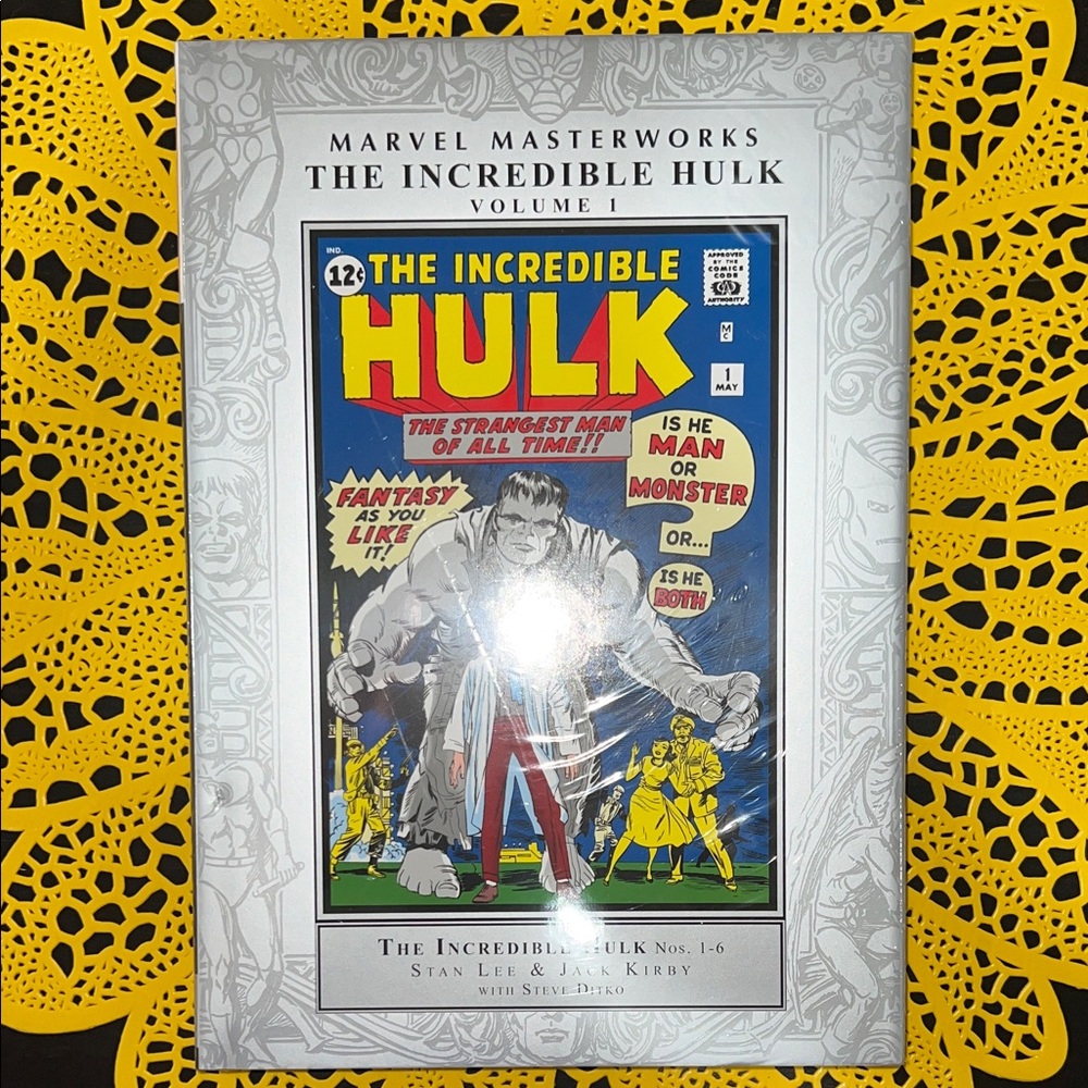 *SEALED*Hard Cover Marvel Masterworks: The Incredible Hulk Comic Book Vol.1 #1-6